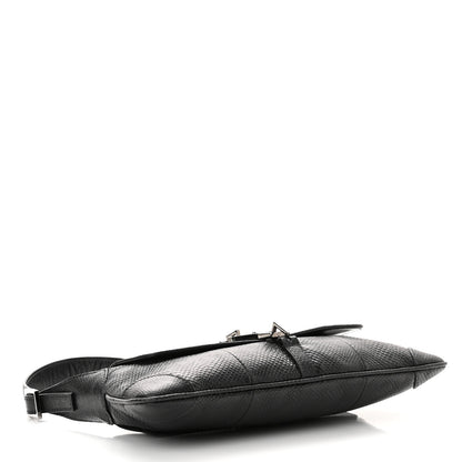 Gucci Snakeskin Small Jackie O Hobo Black 3 of 8