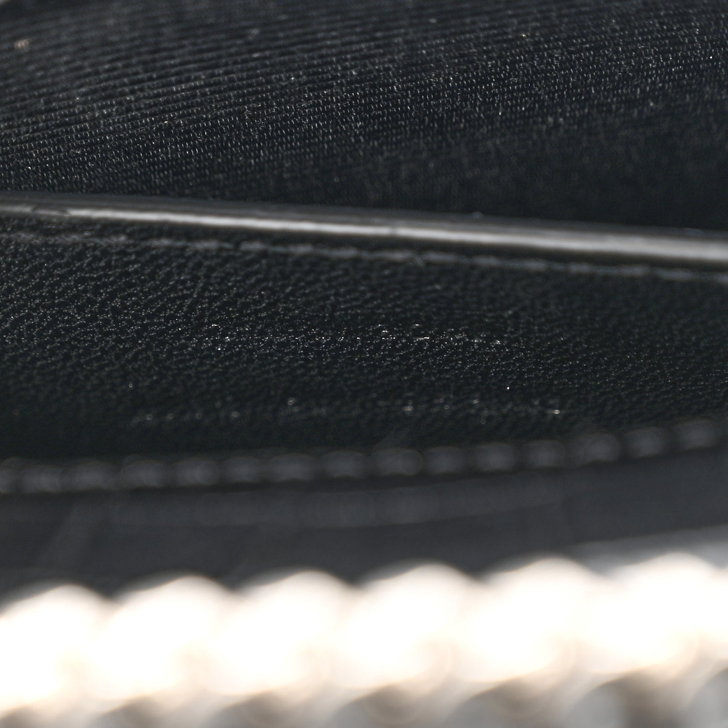 Calfskin Crocodile Embossed Medium Classic Monogram Kate Tassel Satchel Black