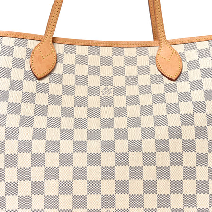 Louis Vuitton Damier Azur Neo Neverfull MM Rose Ballerine 7 of 9