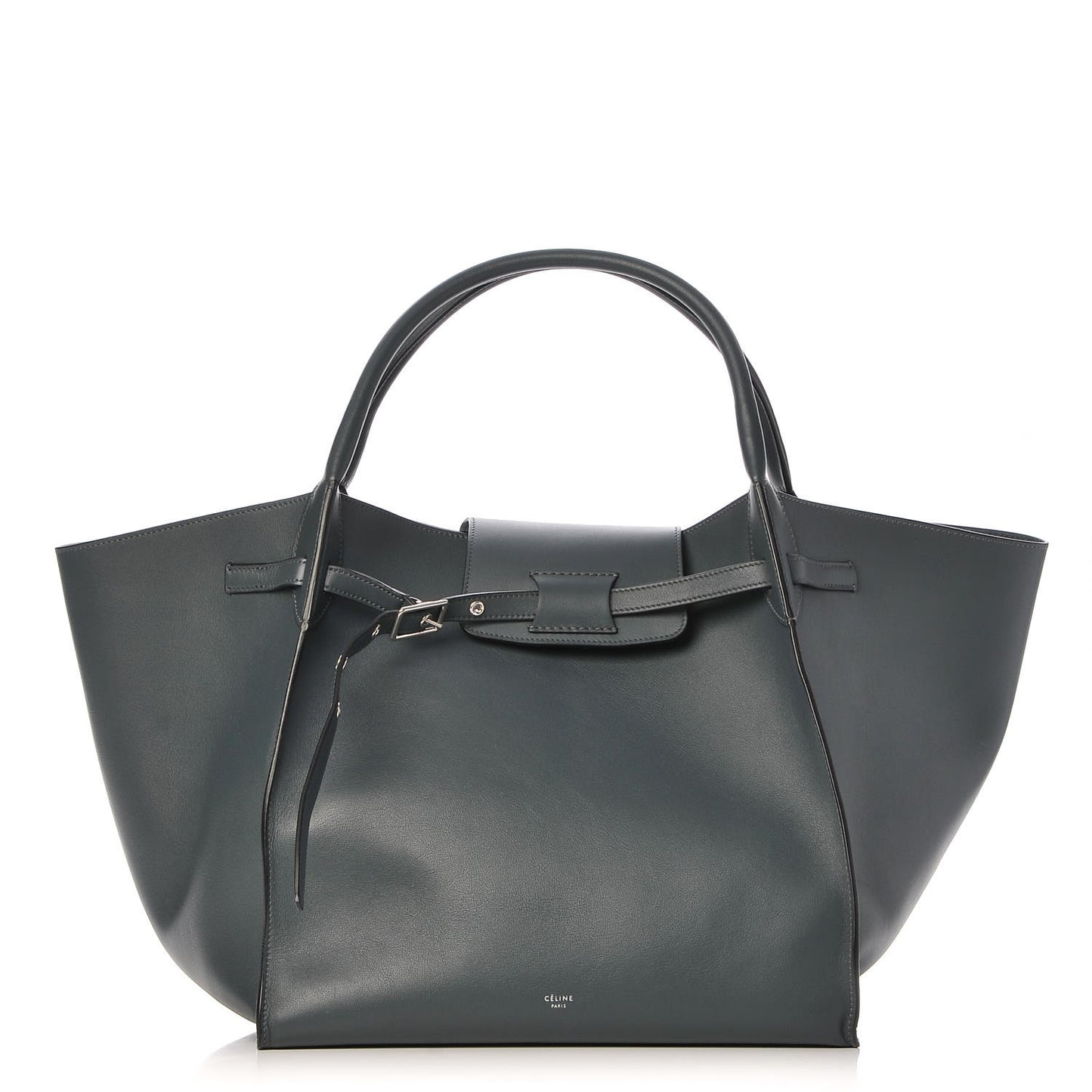 Smooth Calfskin Medium Big Bag Slate Blue