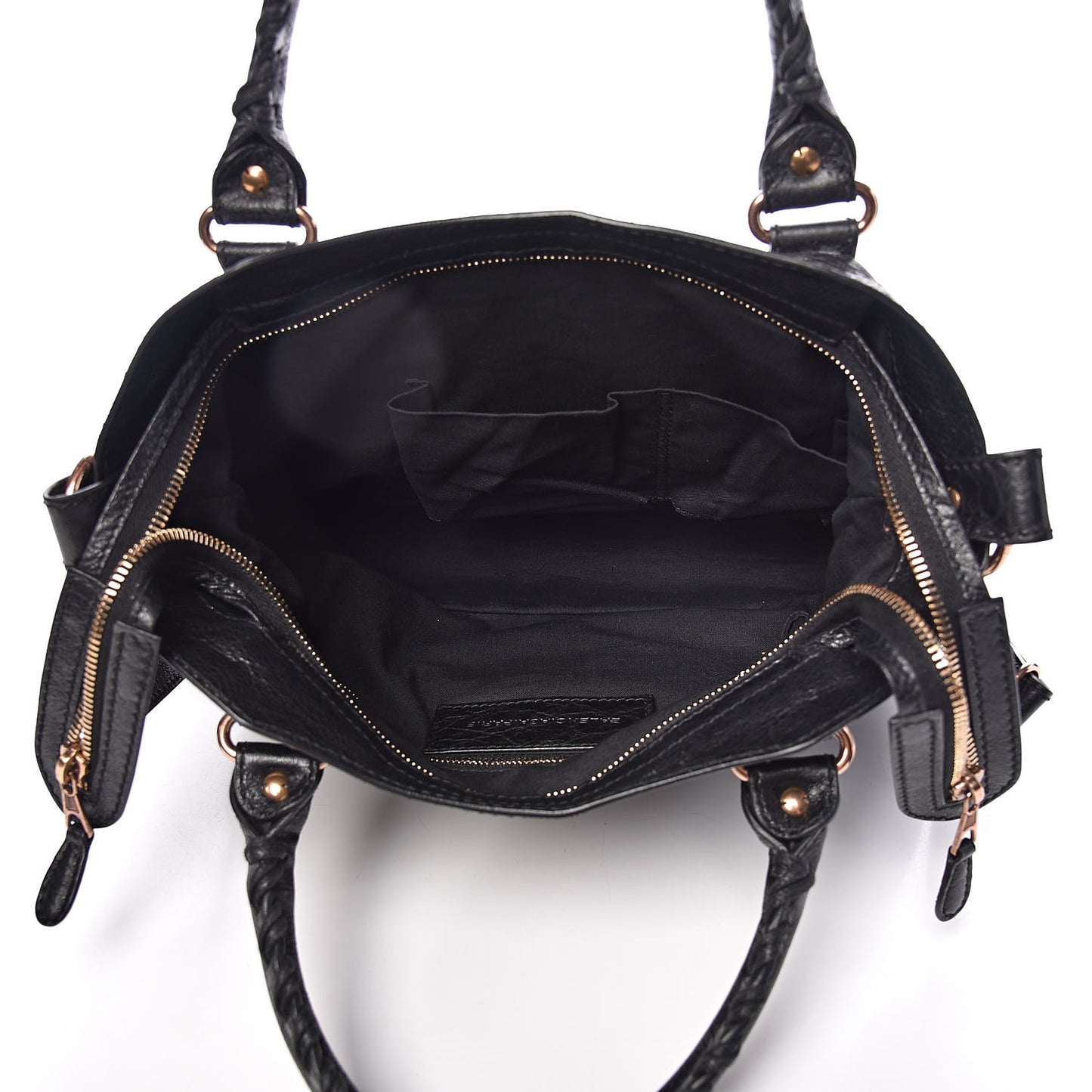 Agneau Giant 12 Rose Gold Hardware Town Black