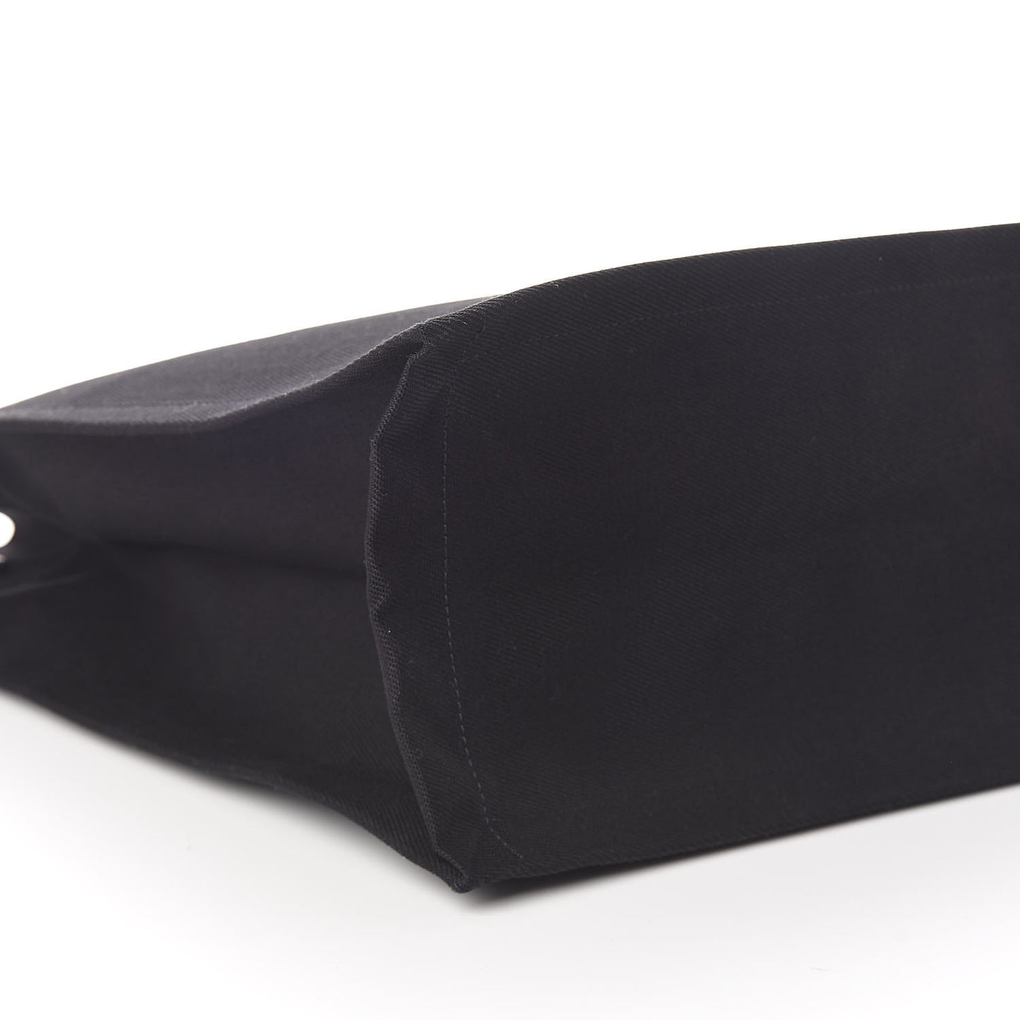 Linen Calfskin Rive Gauche Tote Black