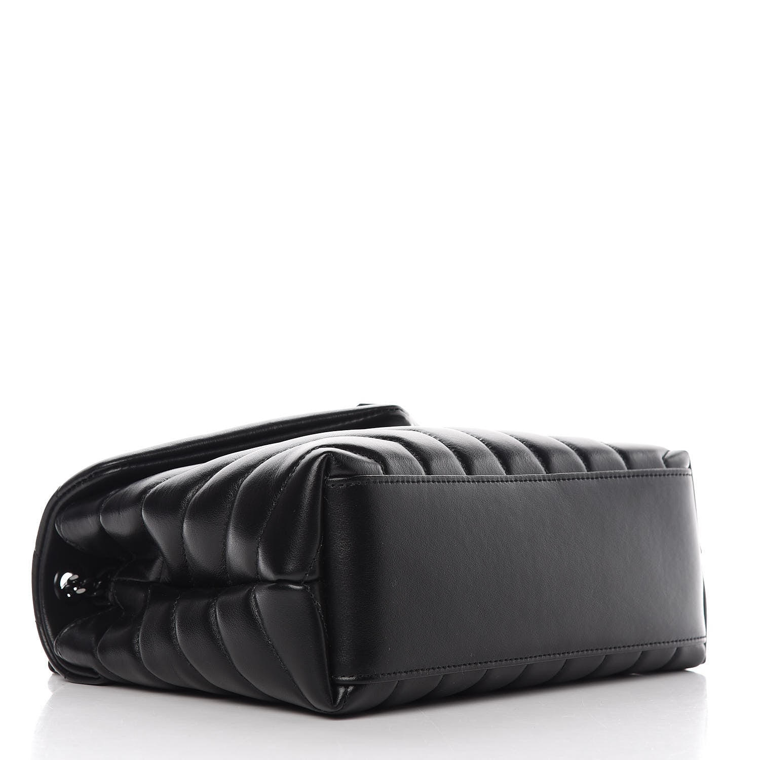Saint Laurent Calfskin Y Quilted Monogram Small Loulou Chain Satchel Black 5 of 12