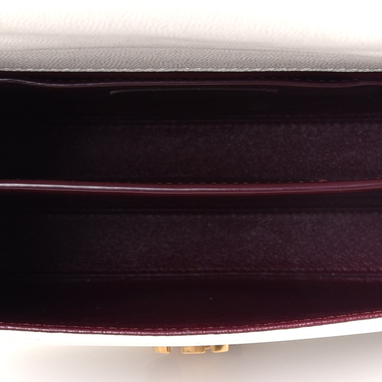 Grain de Poudre Mini Classic Monogram Cassandra Top Handle Crema Soft Rouge Legion