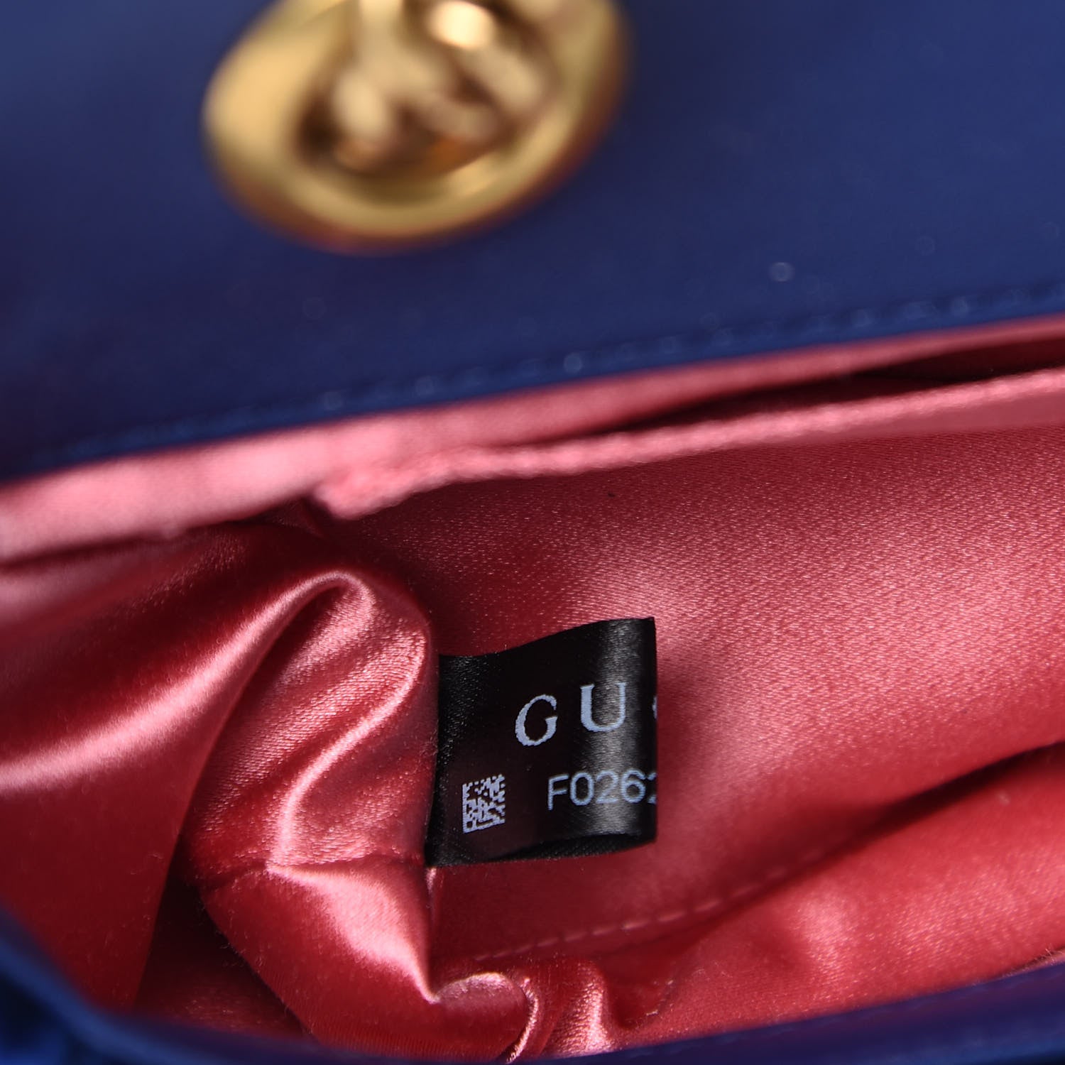 Gucci Velvet Matelasse Mini GG Marmont Shoulder Bag Cobalt Blue 9 of 11