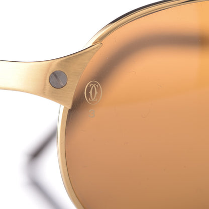 Cartier Santos Dumont Vendome Aviator Sunglasses T8200747 Gold 7 of 7