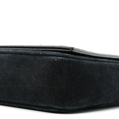 Saint Laurent Suede Monogram Tassel Kate 99 Baguette Bag Black 10 of 15