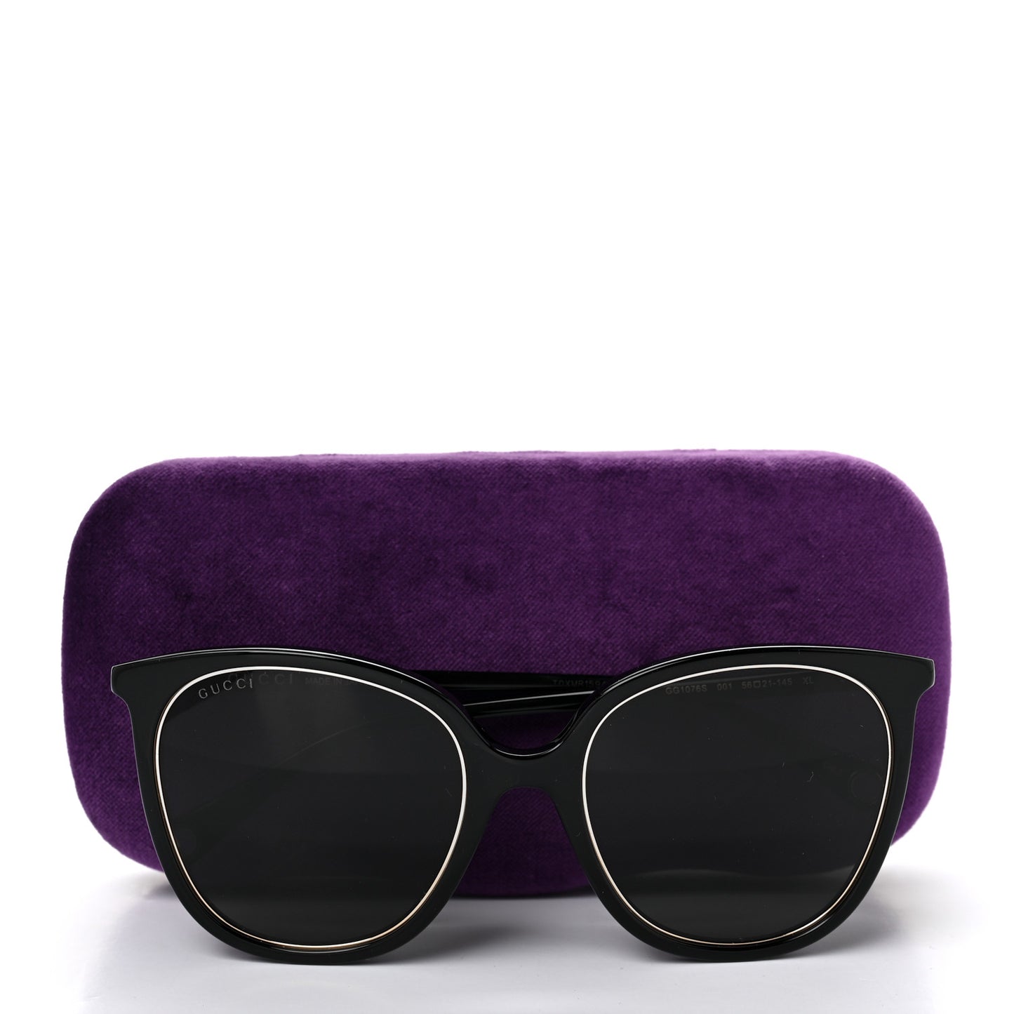 Acetate Cat Eye Sunglasses GG1076S Black