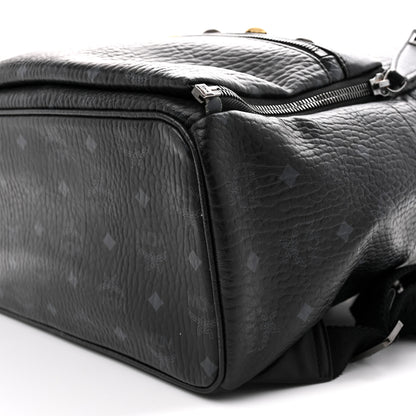 MCM Visetos Studded Medium Dual Stark Backpack Black 9 of 13