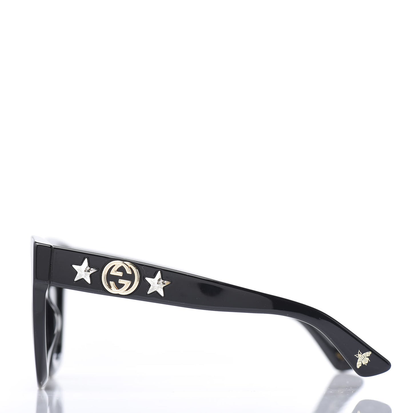 Round Frame Star Sunglasses GG0208S Black