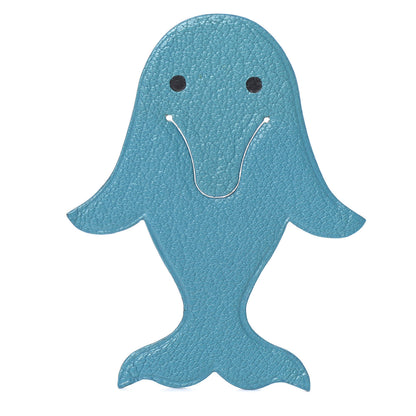 Hermes Chevre Mysore Dolphin Pikabook Bookmark Turquoise 1 of 3
