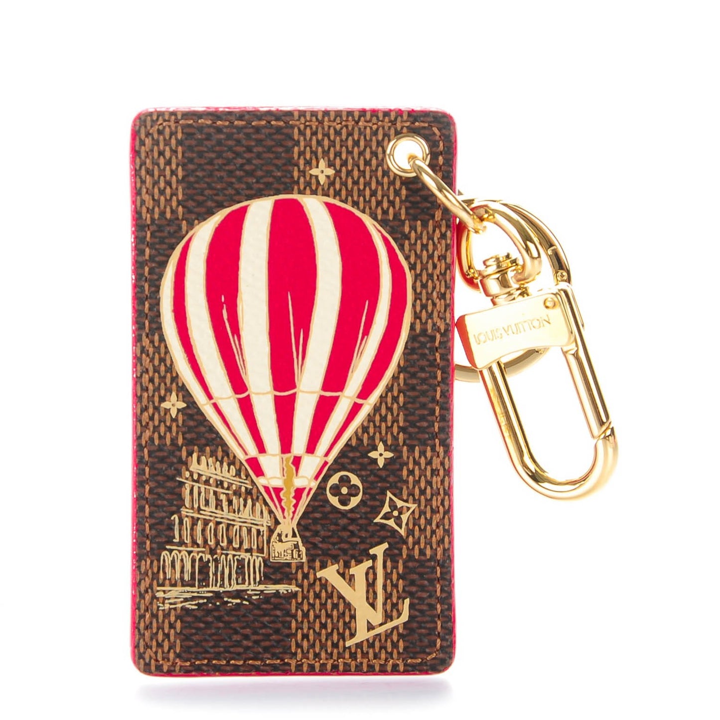 Damier Ebene Illustre Air Balloon Bag Charm Grenade