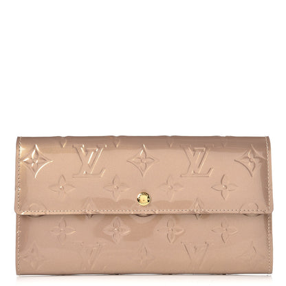 Louis Vuitton Vernis Sarah Wallet Beige Poudre 1 of 9