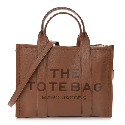 Marc Jacobs Grained Calfskin Medium The Tote Bag Argan Oil 1 of 15