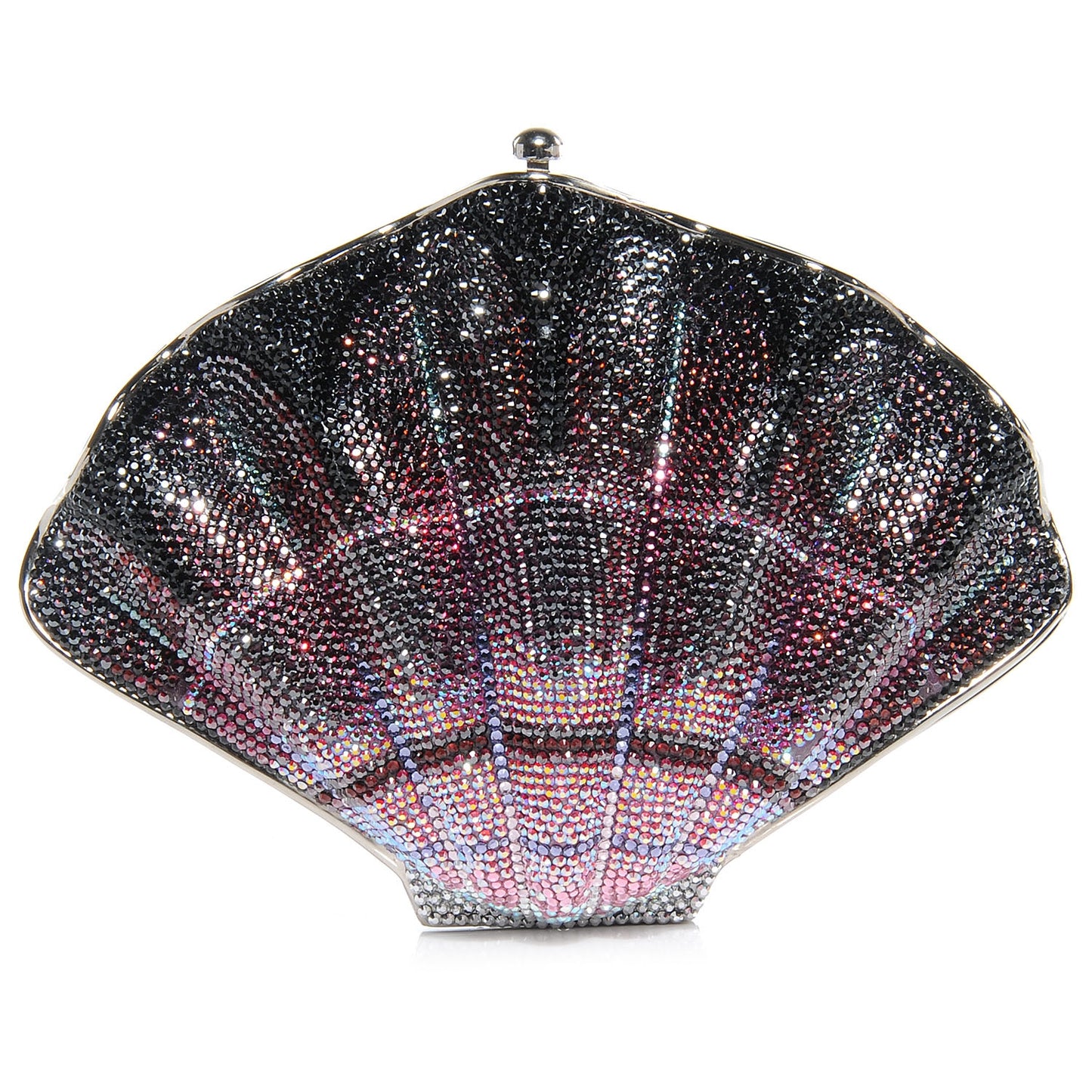 Crystal Clamshell Minaudiere Evening Bag Clutch