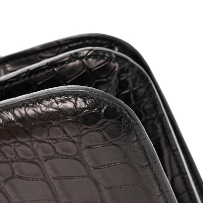 Hermes Matte Alligator Constance 18 Black 14 of 15