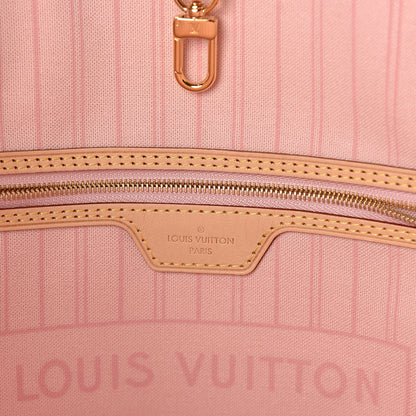 Louis Vuitton Damier Azur Neo Neverfull MM Rose Ballerine 6 of 10