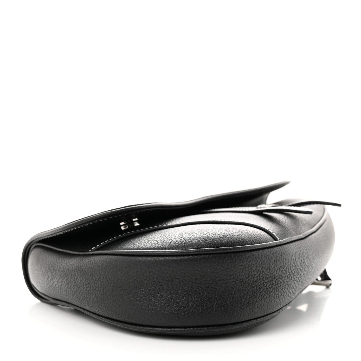 Christian Dior X PETER DOIG Grained Calfskin Saddle Bag Black 4 of 13