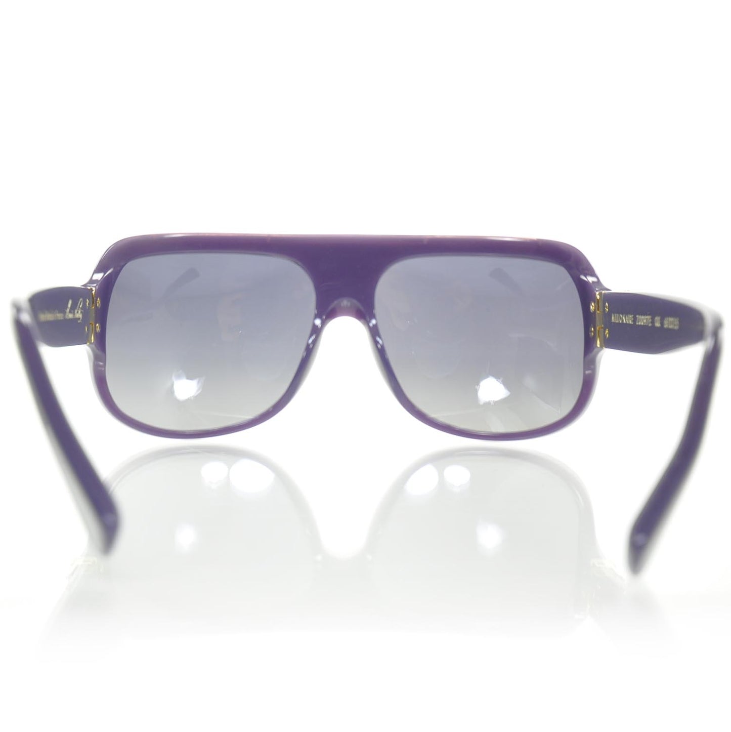 Millionaire Sunglasses Purple w Gold Plated Lenses