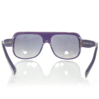 Louis Vuitton Millionaire Sunglasses Purple w Gold Plated Lenses 4 of 8