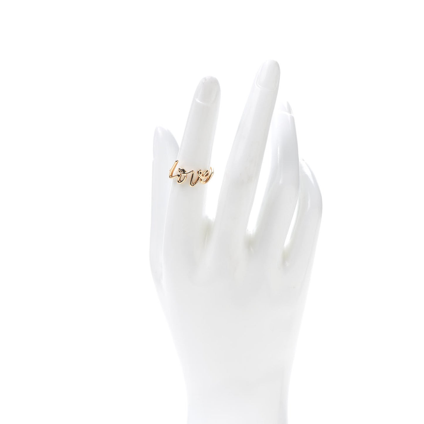18K Rose Gold Paloma Picasso Graffiti Love Ring 53 6.5