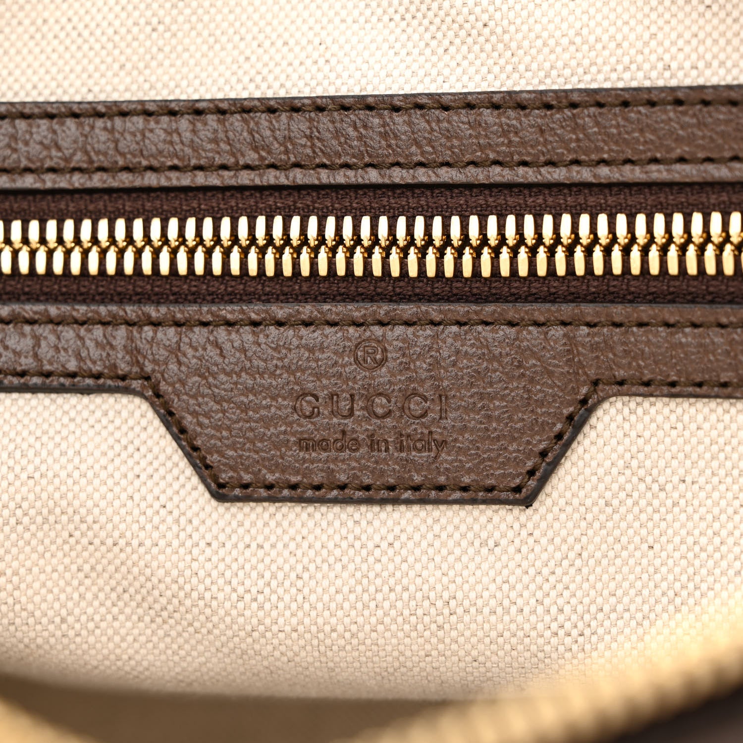 Gucci Monogram Jumbo GG Textured Dollar Calfskin Web Messenger Shoulder Bag Camel Ebony New Acero 6 of 10