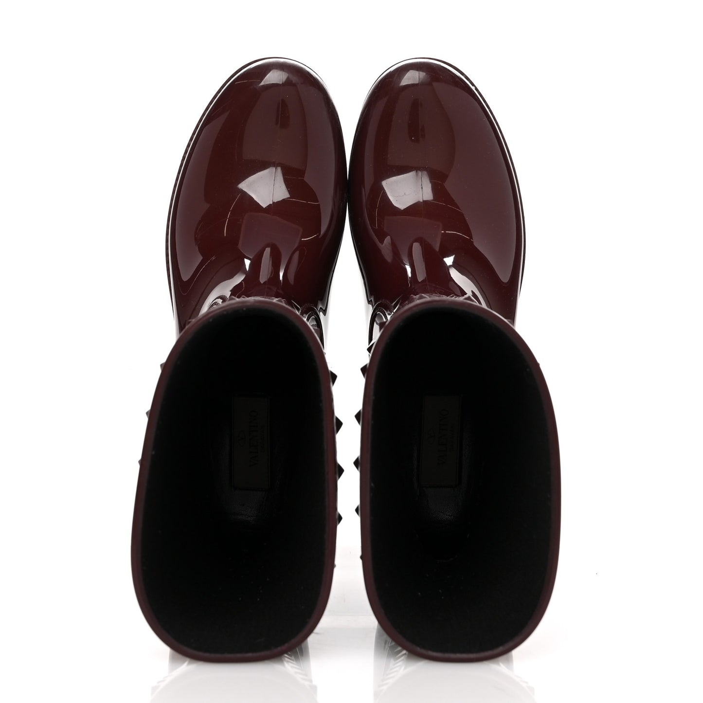 Rubber Rockstud Short Rainboots 40 Rubin