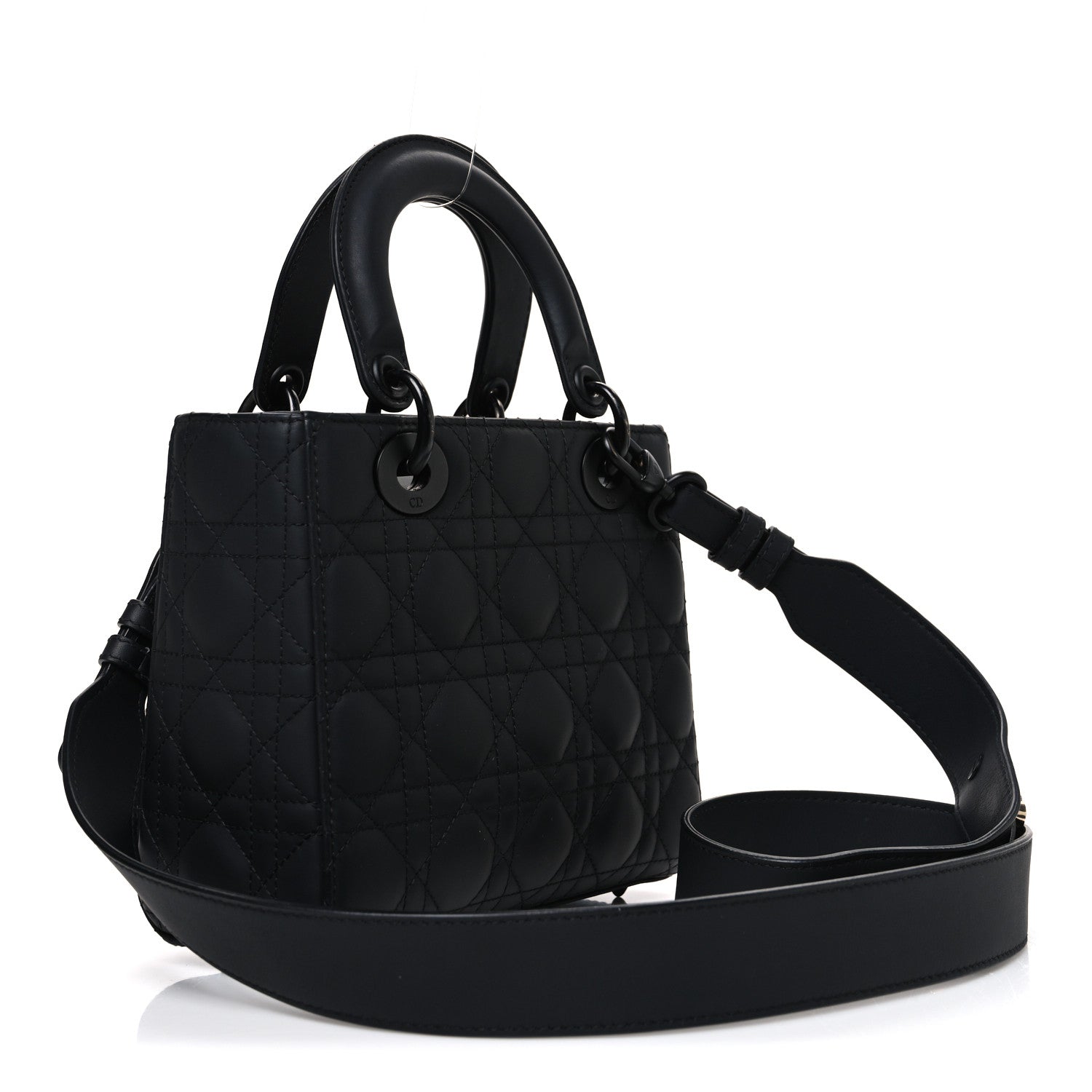 Christian Dior Ultra Matte Calfskin Cannage Small My ABCDior Lady Dior Black 3 of 10