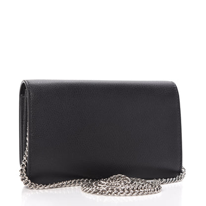 Fendi Vitello Cruise F is Fendi Wallet on Chain Black 3 of 10