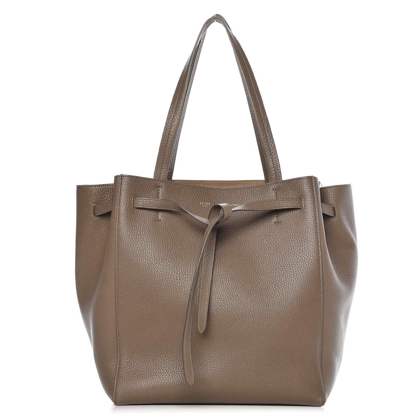 Soft Grained Calfskin Small Belt Cabas Phantom Taupe