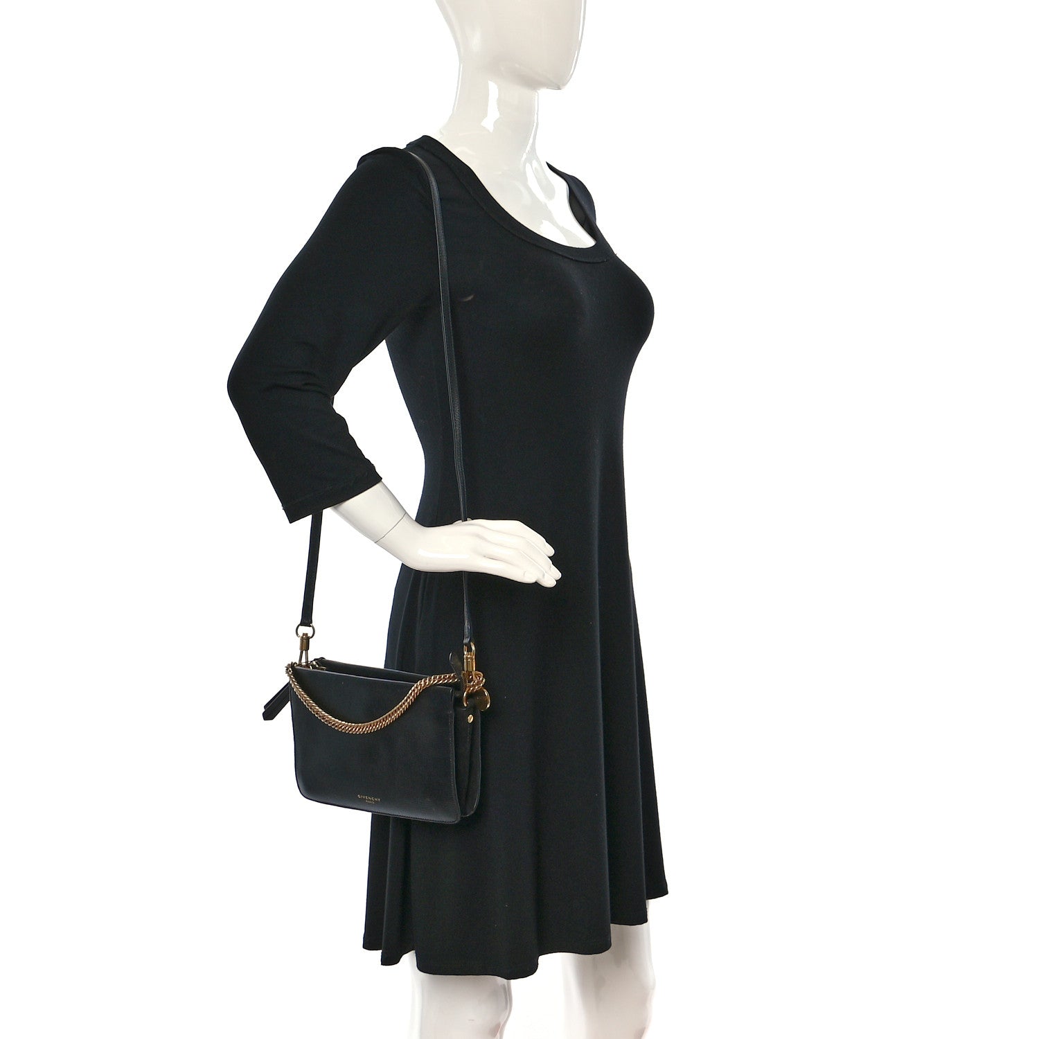Givenchy Textured Calfskin Cross 3 Crossbody Bag Black 2 of 10