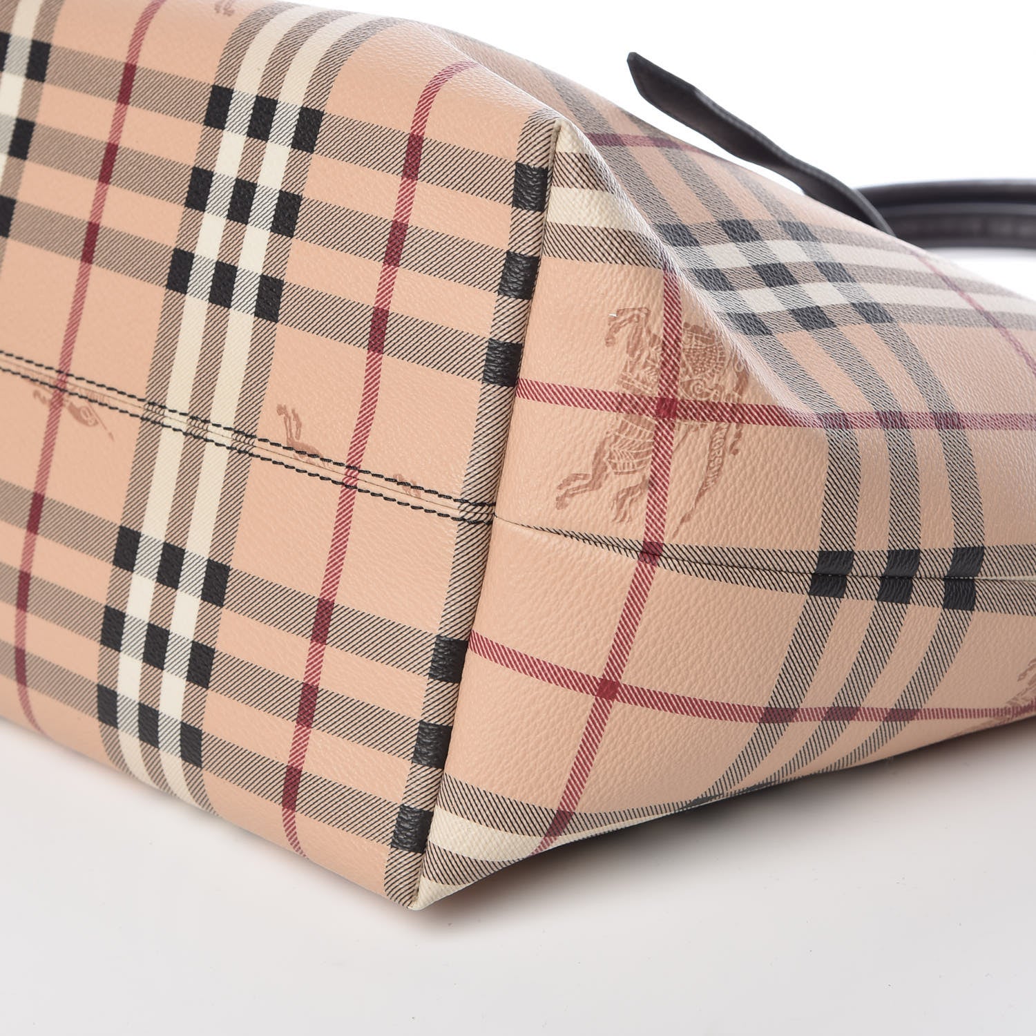 Burberry Haymarket Check Small Salisbury Tote Chocolate 9 of 9