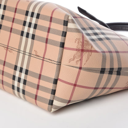 Burberry Haymarket Check Small Salisbury Tote Chocolate 9 of 9