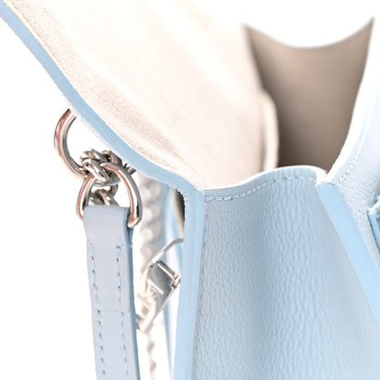 Louis Vuitton Soft Calfskin Mylockme Chain Bag BB Olympe Blue 11 of 14