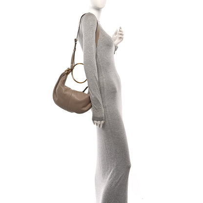 Chloe Grained Calfskin Small Bracelet Hobo Bag Woodrose 2 of 9