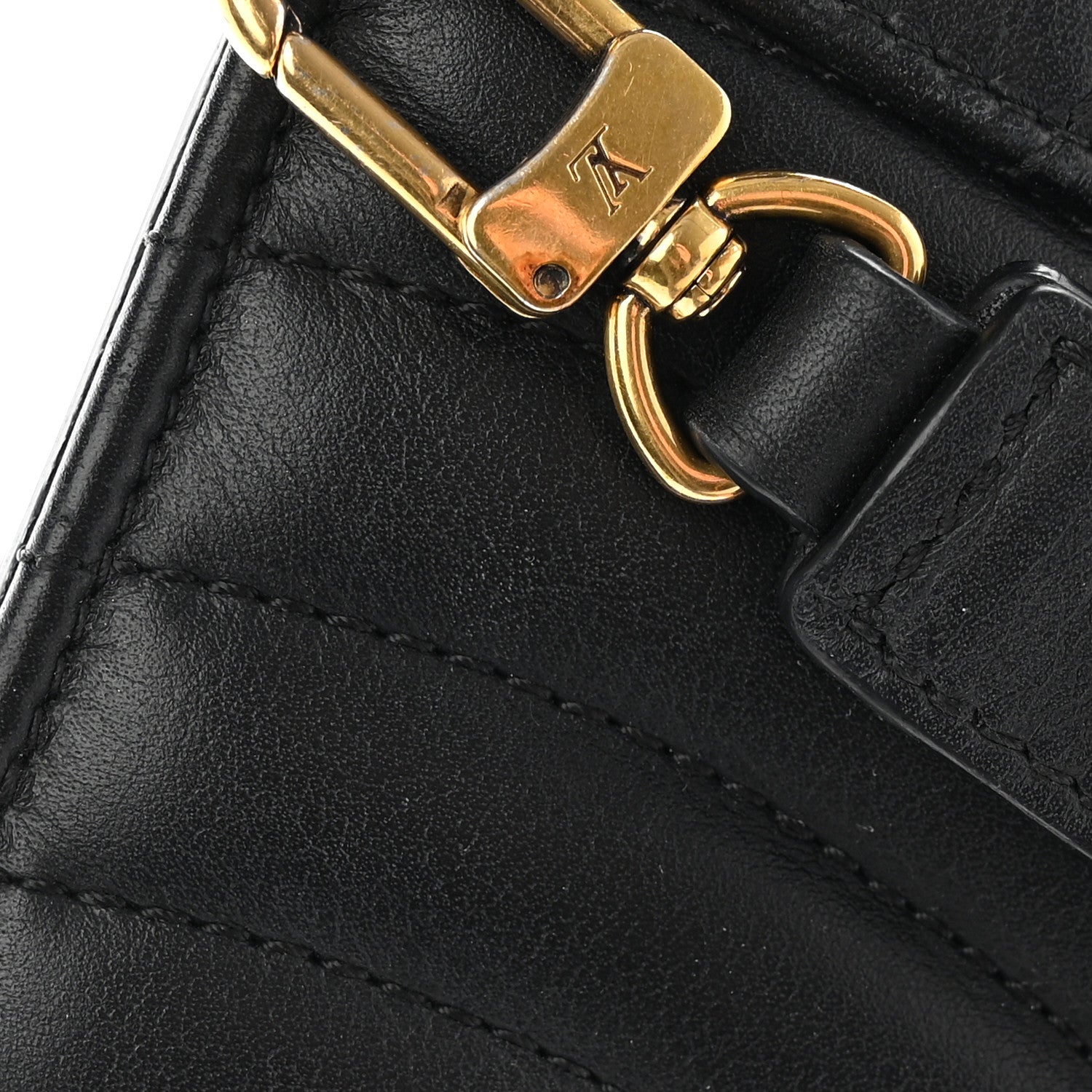 Louis Vuitton Calfskin Love Lock New Wave Long Wallet Black 13 of 14