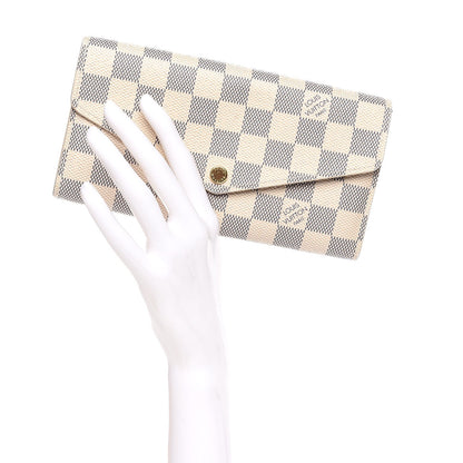 Louis Vuitton Damier Azur Sarah Wallet NM 2 of 7