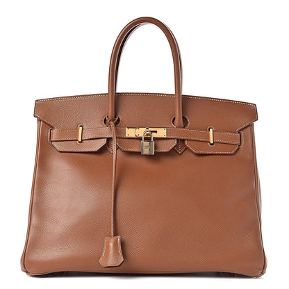 Hermes Courchevel Birkin 35 Gold 1 of 49