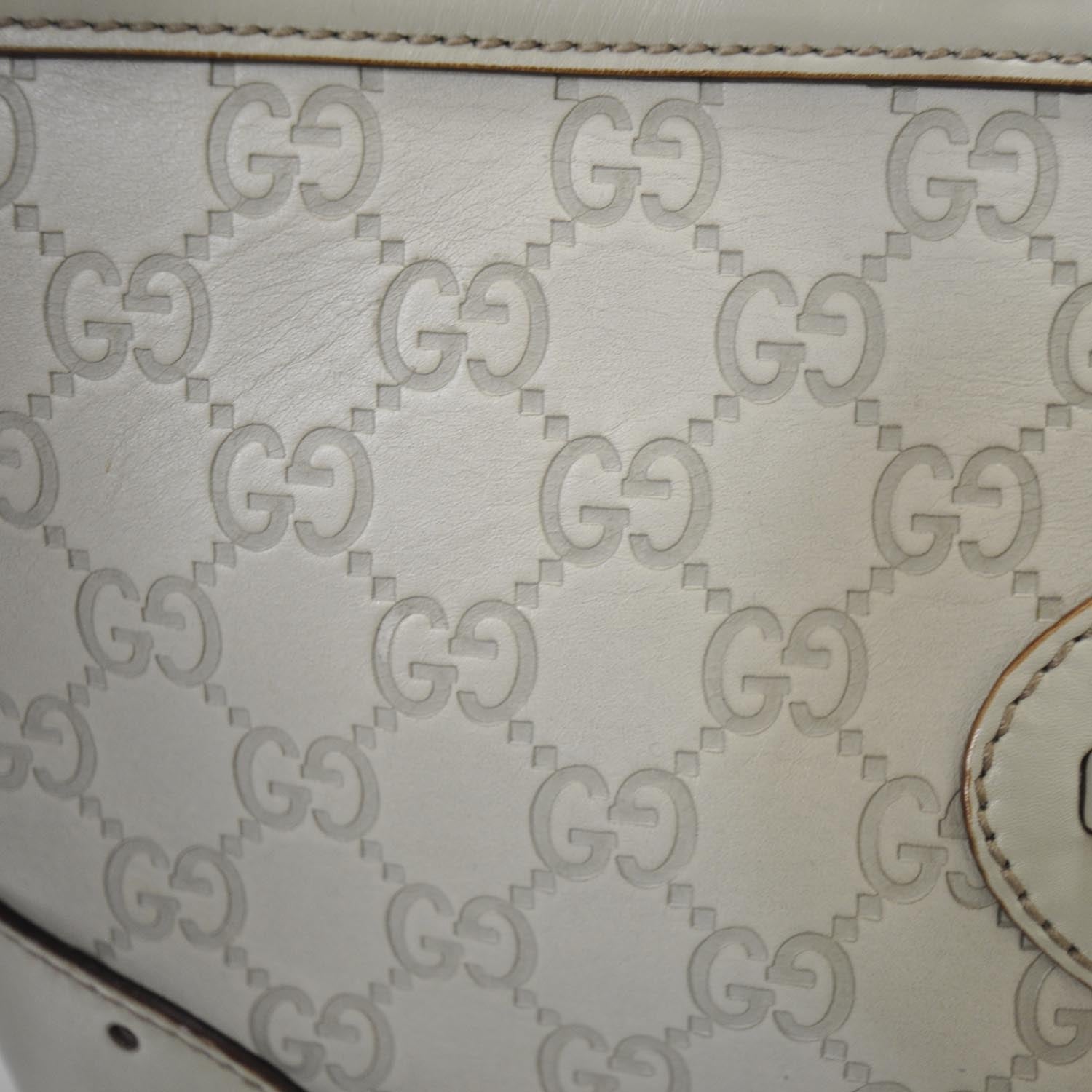 Gucci Guccissima Punch Tote Ivory 9 of 9