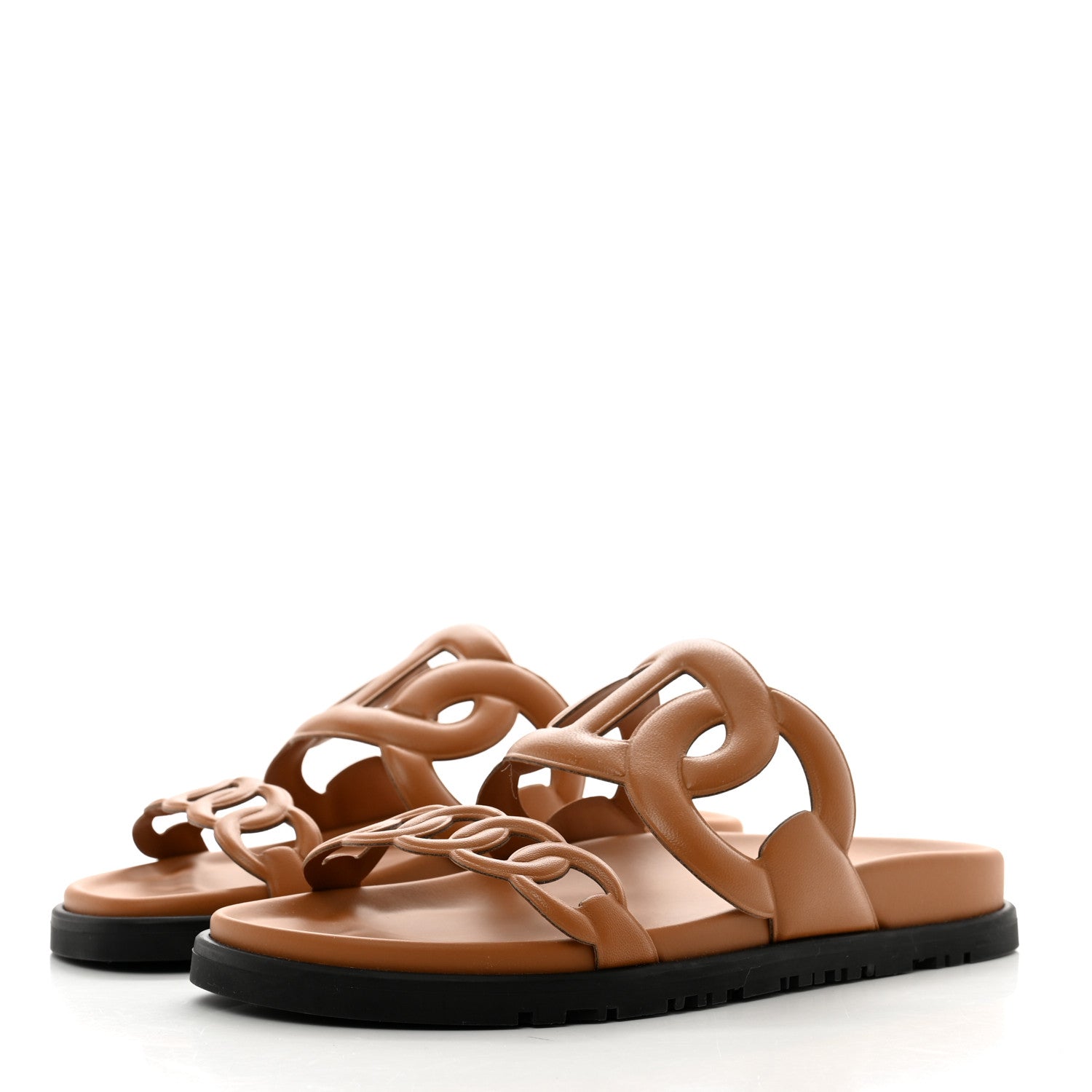 Hermes Nappa Extra Sandals 36 Naturel 3 of 9