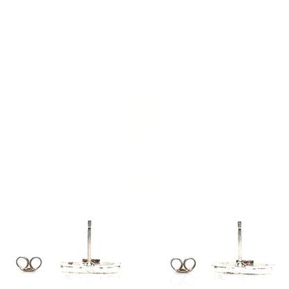 Chanel CC Logo Earrings Silver 3 of 4
