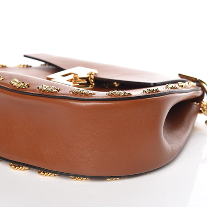 Chloe Calfskin Drew Chain Shoulder Bag Tobacco 9 of 15
