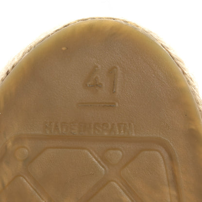 Chanel Metallic Lambskin Tweed CC Espadrilles 41 Black Silver 7 of 9