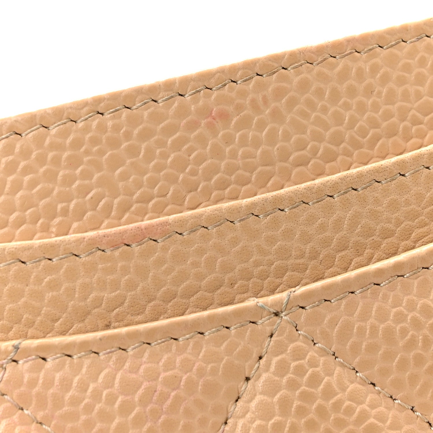 Chanel Caviar Quilted Card Holder Beige 8 of 13