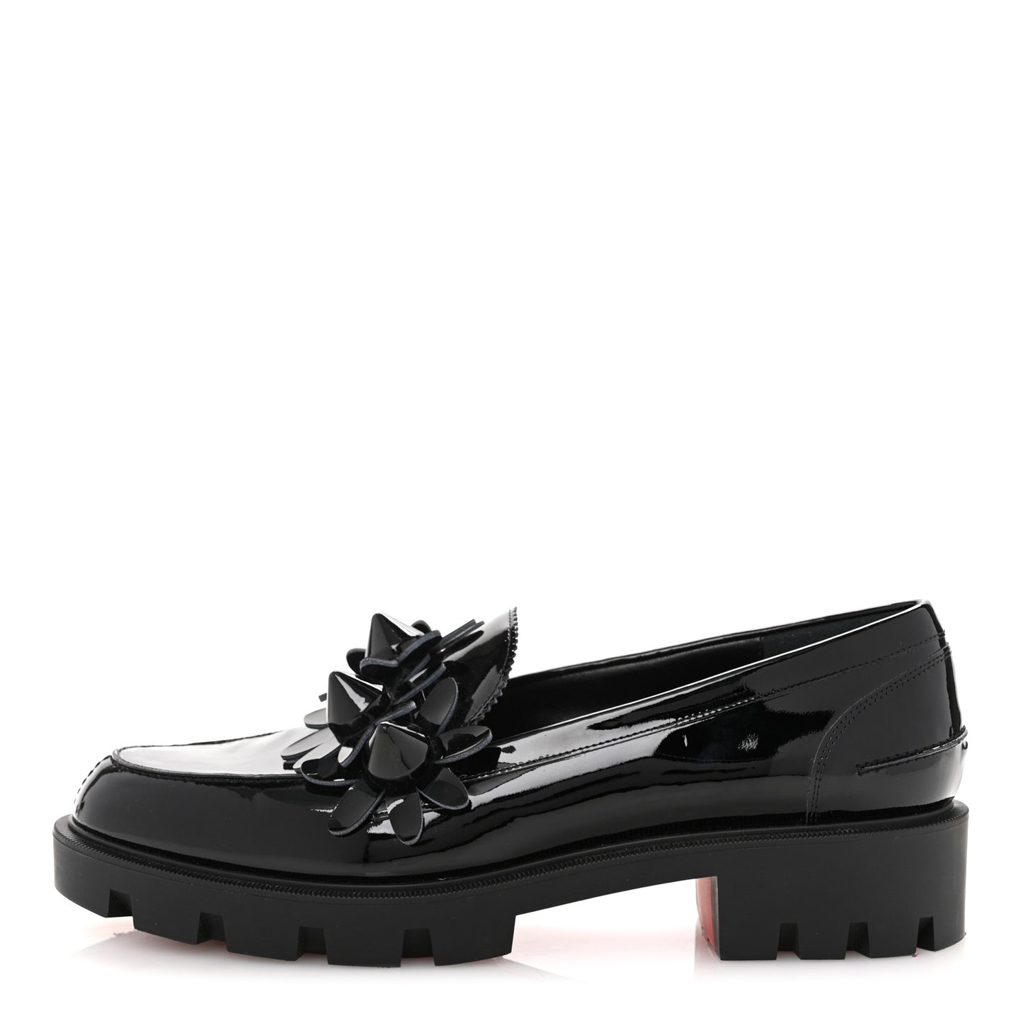 Patent Daisy Loafers 41 Black