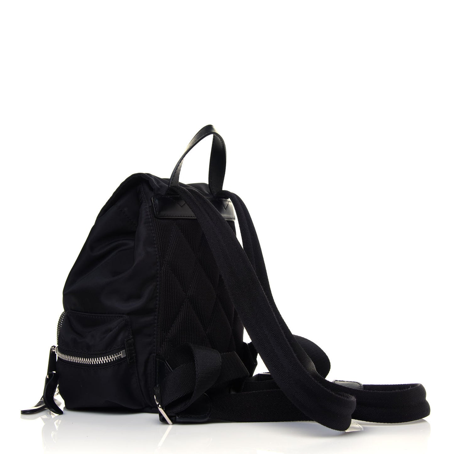 Nylon Logo Print Small Rucksack Backpack