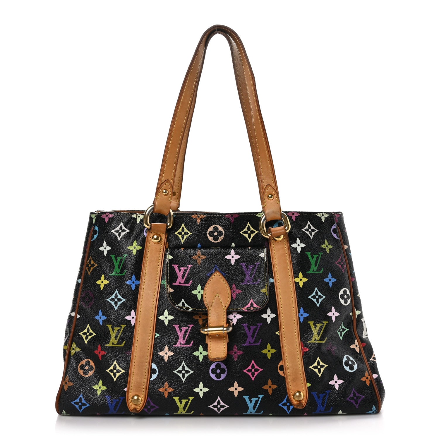 Louis Vuitton Monogram Multicolor Aurelia MM Black 1 of 14