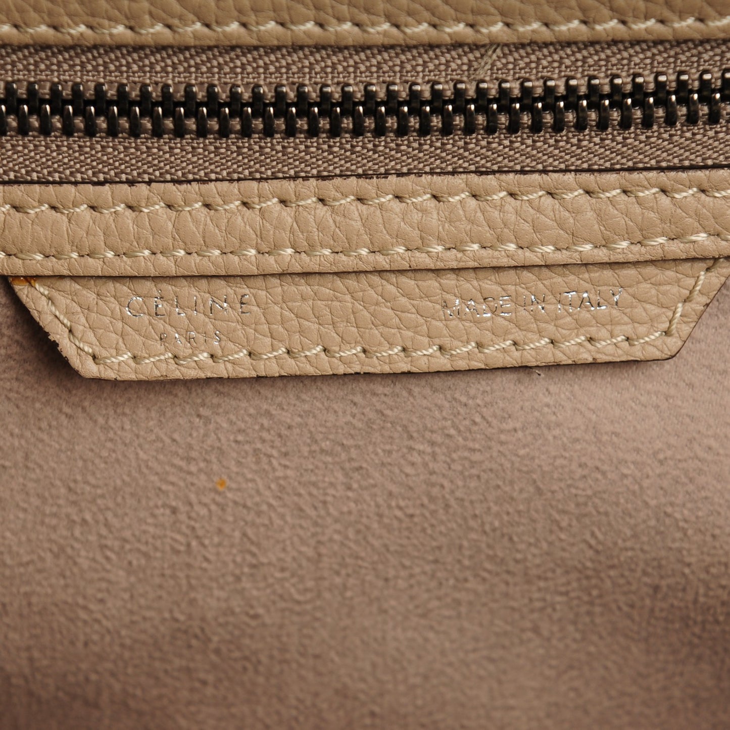 Drummed Calfskin Mini Luggage Dune