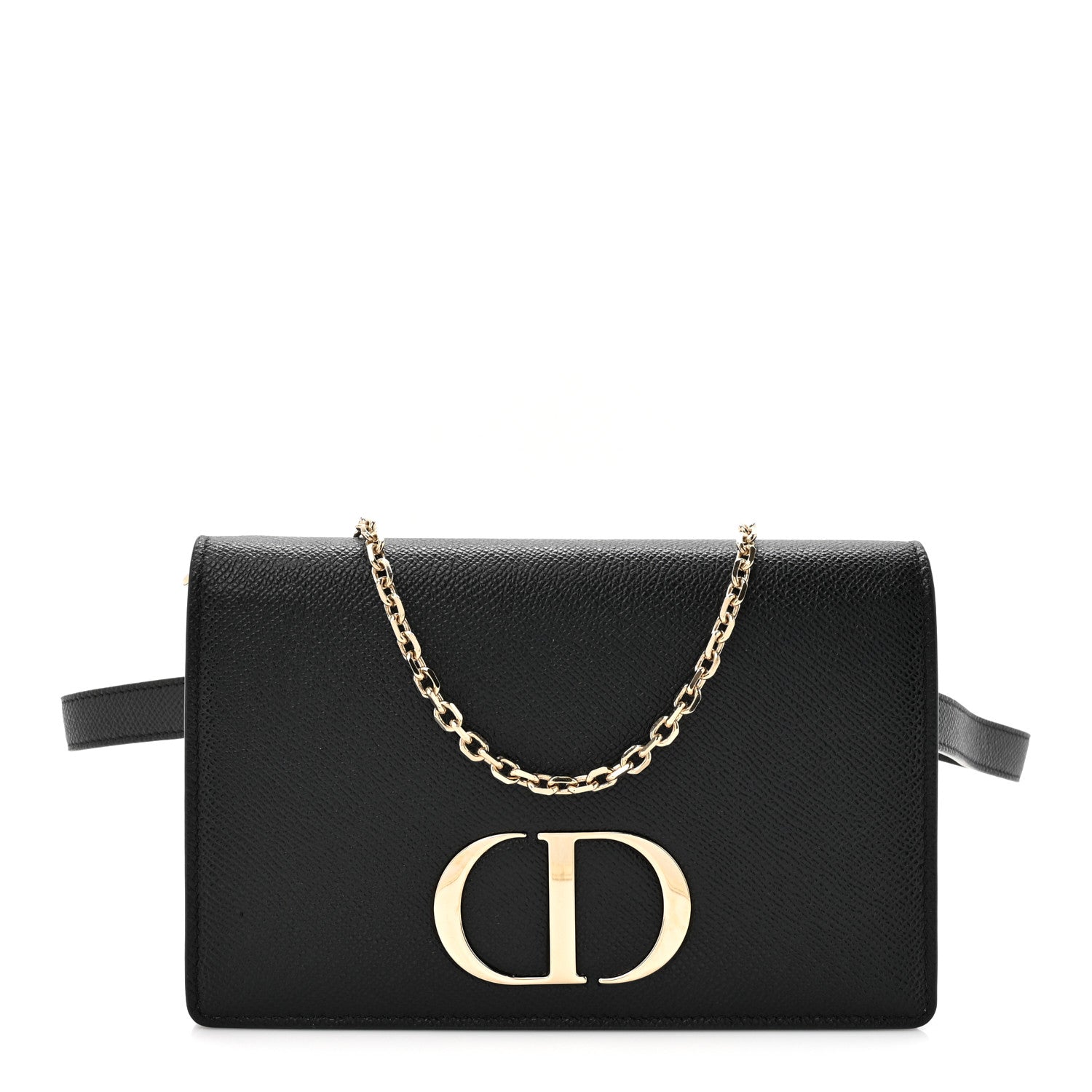 Christian Dior Calfskin 30 Montaigne 2 in 1 Pouch Black 1 of 11
