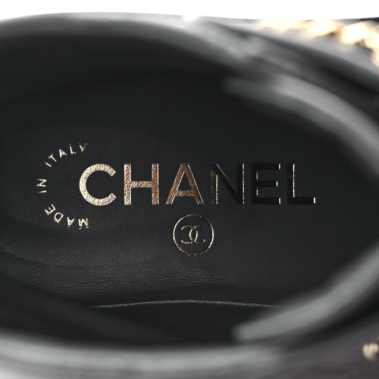 Shiny Lambskin Quilted Lace Up Combat Boots 36 Grey Black